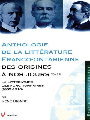 cover image of Anthologie de la littérature franco-ontarienne des origines à nos jours. Tome II